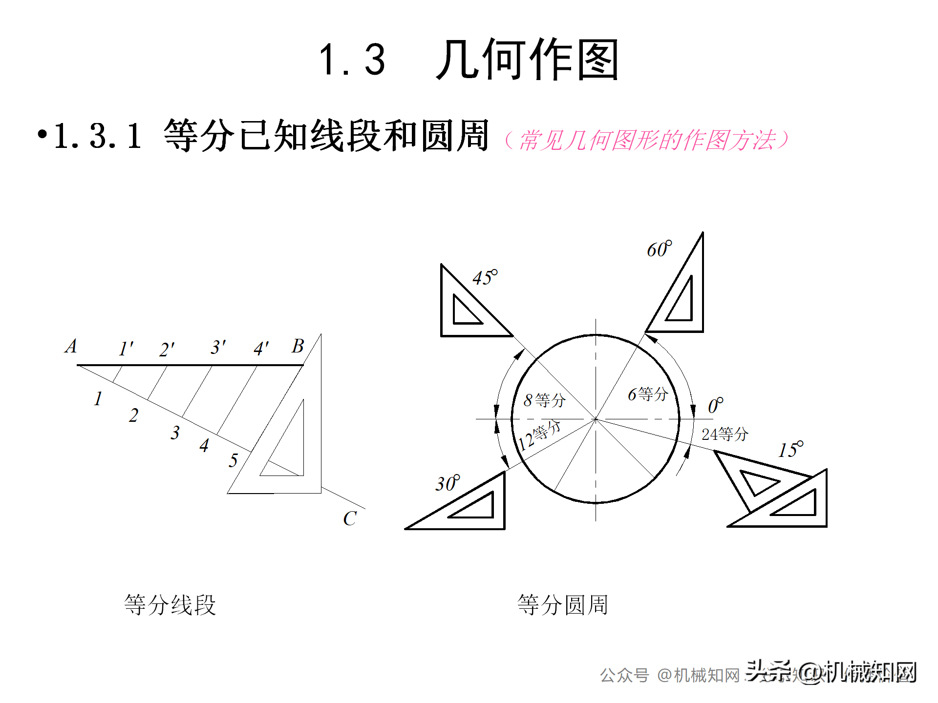 机械制图教程（机械制图基础知识讲义）